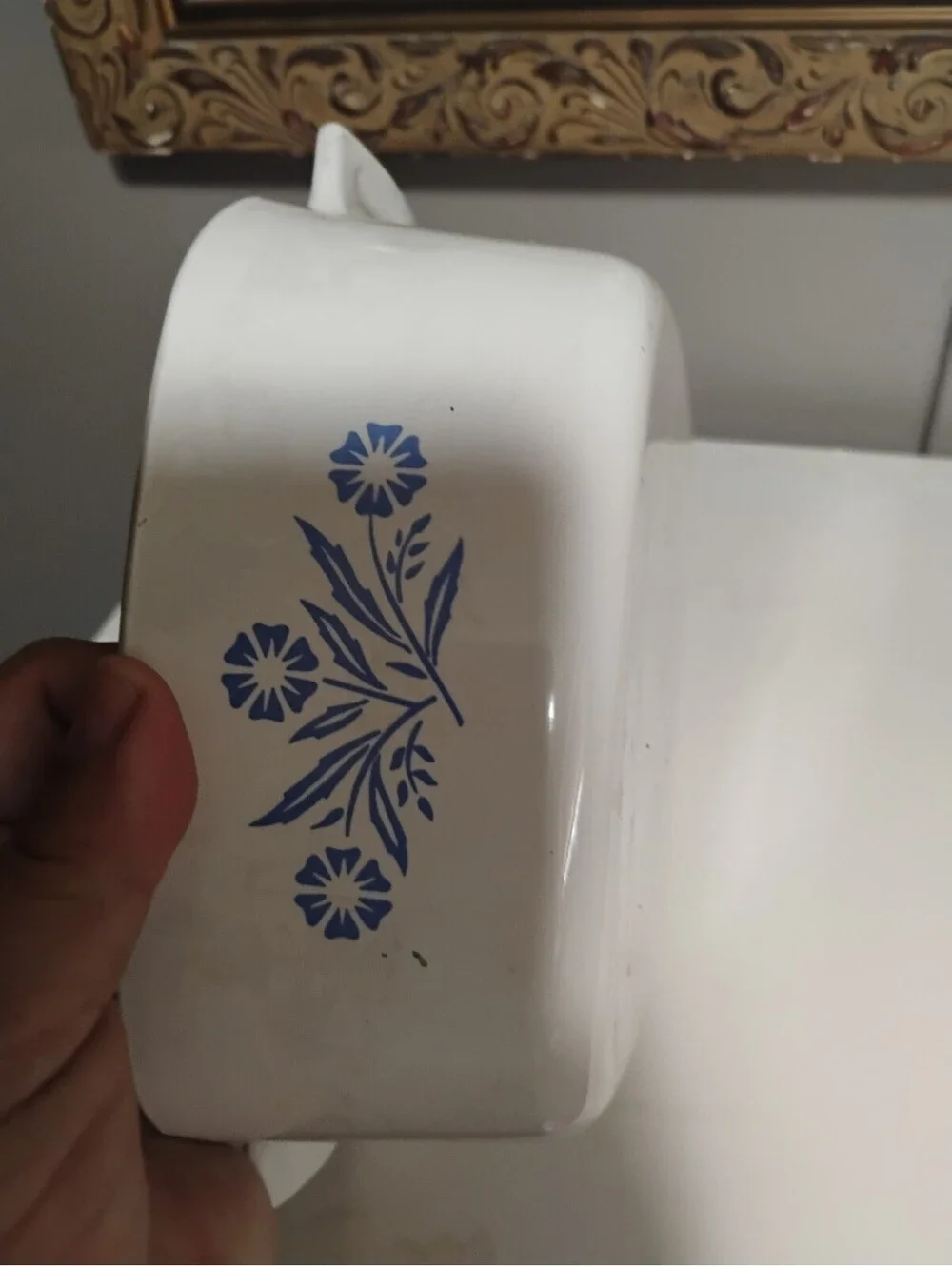 Corning Ware Blue Cornflower Square Casserole Dish No Lid